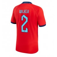 England Kyle Walker #2 Fotballklær Bortedrakt VM 2022 Kortermet